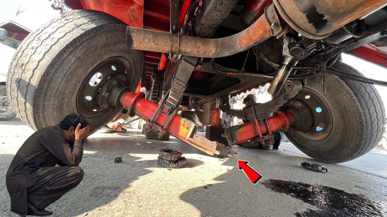 Dumper AXLE Broke while Driving! Repaired without Towing………….!