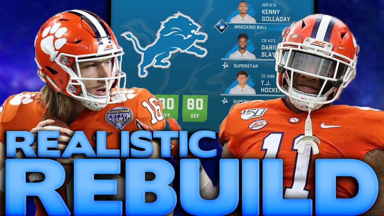 Lions выбирают Айзайю Симмонса и Тревора Лоуренса! Перестройка Detroit Lions
