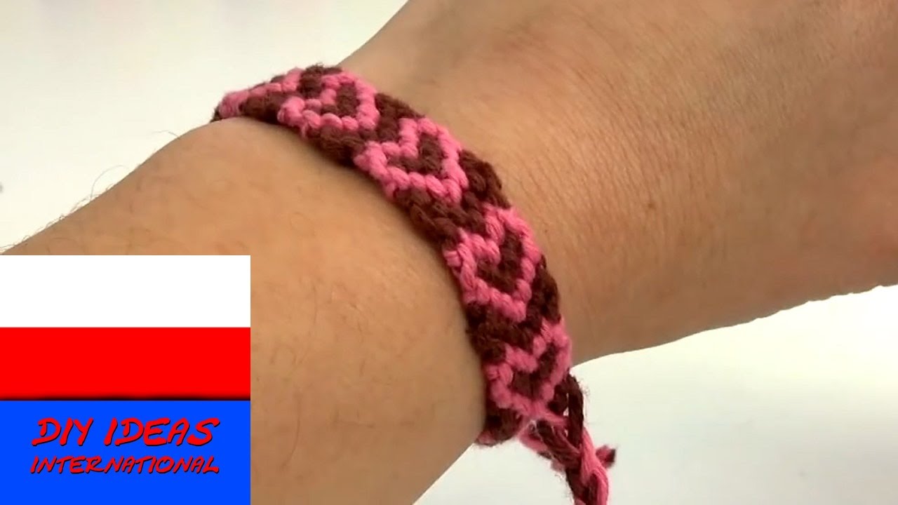 Zrób to sam: bransoletka z muliny z sercami