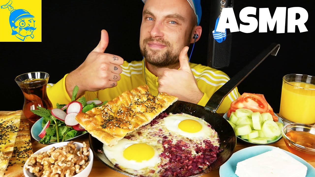ACMP Я ем персидский завтрак. 💛💙 (русские субтитры, мукбанг) - GFASMR