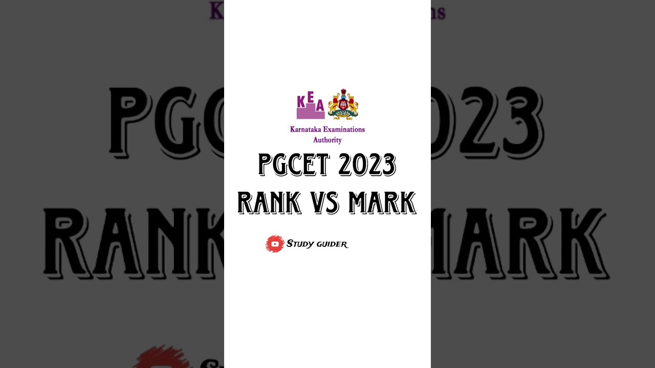 PGCET exam 2023 rank vs mark| kea exam| mark vs rank|pgcet prediction| pgcet results 2023|pgcet exam