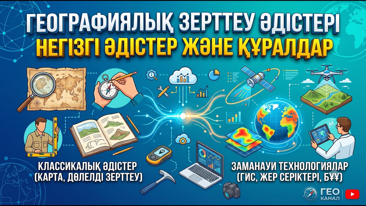 Географиялық зерттеу әдістері.  | 8-сынып | 1-тоқсан | ГЕОГРАФИЯ
