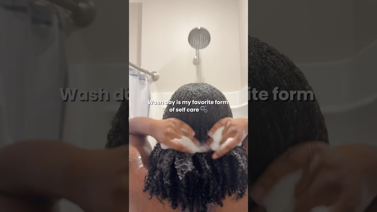 When wash day feels like a spa day 🫧