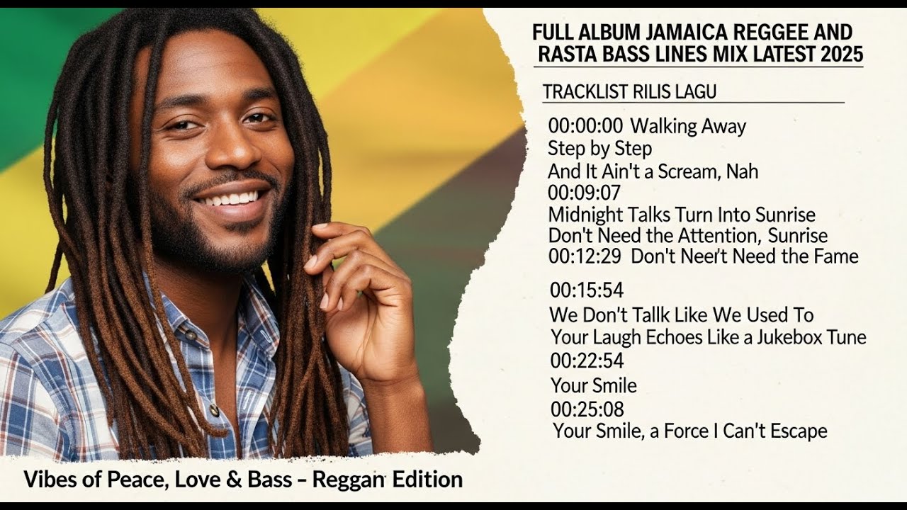 Full Album Jamaica Reggae and Rasta Bass Lines Mix Latest 2025