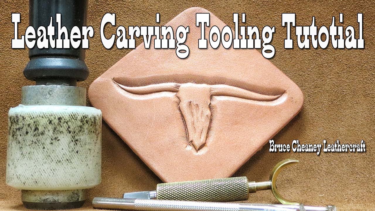 LEATHER CARVING TOOLING HOW to CARVE and TOOL - Leather Pattern Transfer