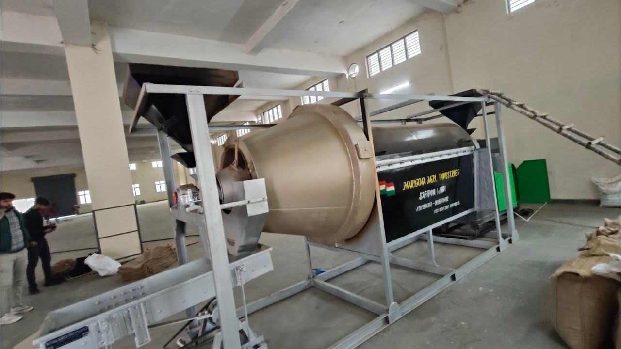 Chana Roaster Machine process #chana +919813866360 #ReGreenfire Pellet Burner