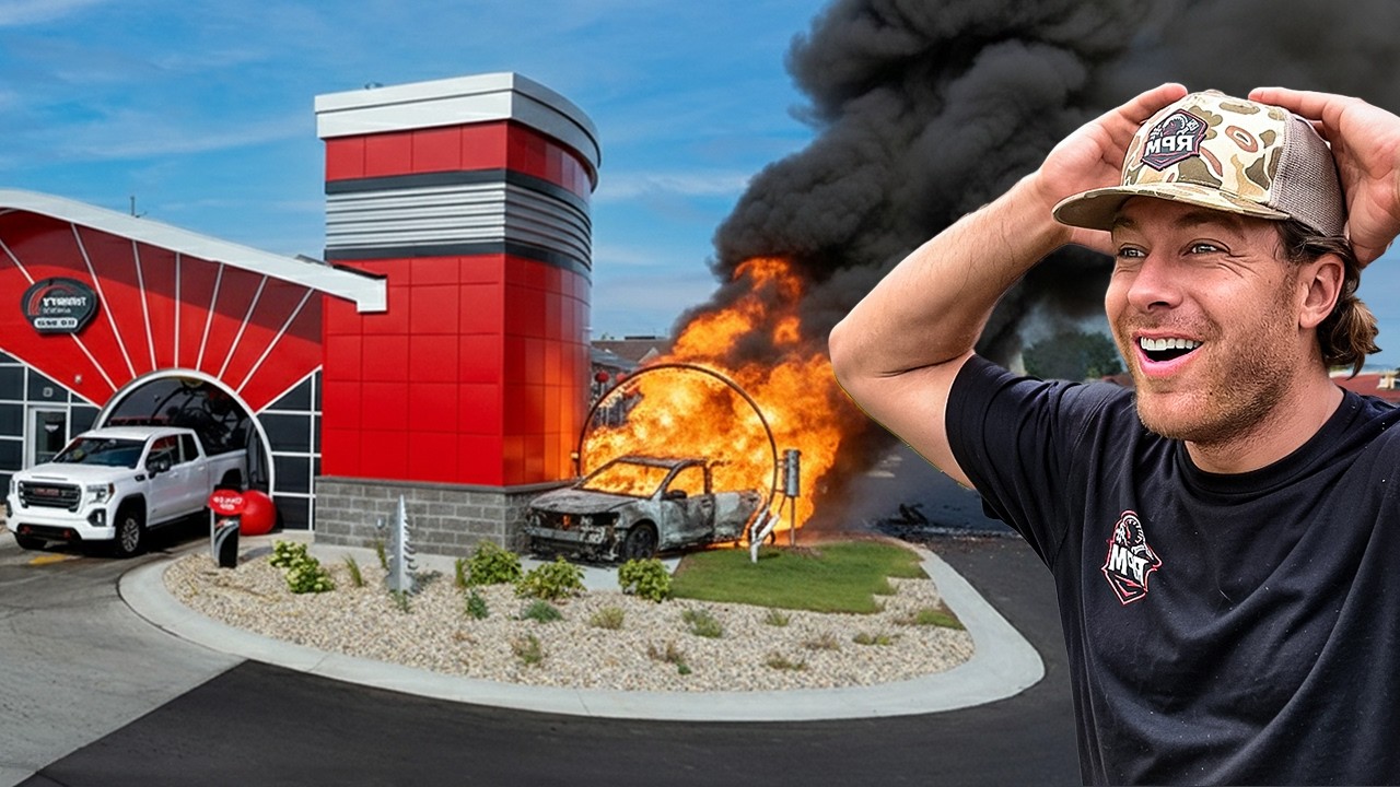 Vehicle Fire at the Car Wash!