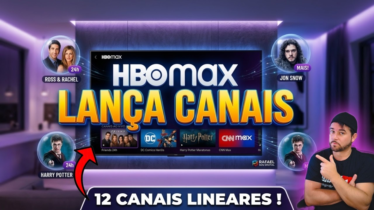HBO MAX Começa liberar Canais Lineares 24h!