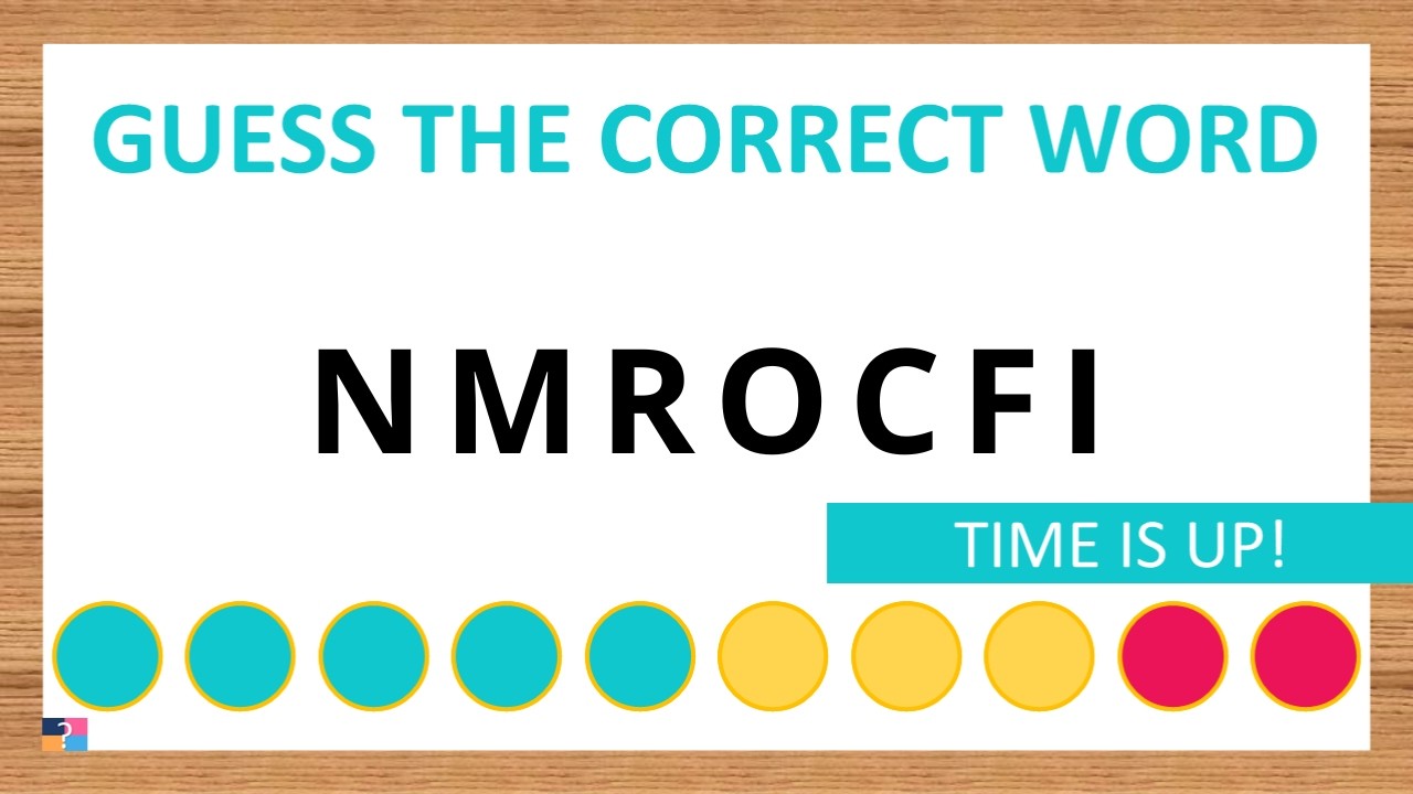 Guess the Correct Word! Unscramble in Record Time! 7 Letters | Agent Quiz