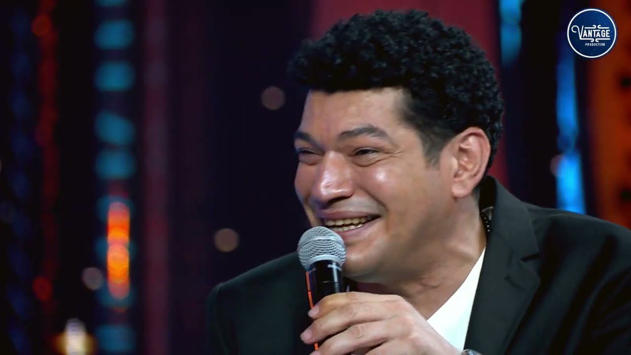 باسم سمره بيحكي لما  ضرب هنيدي بجد فى فيلم 