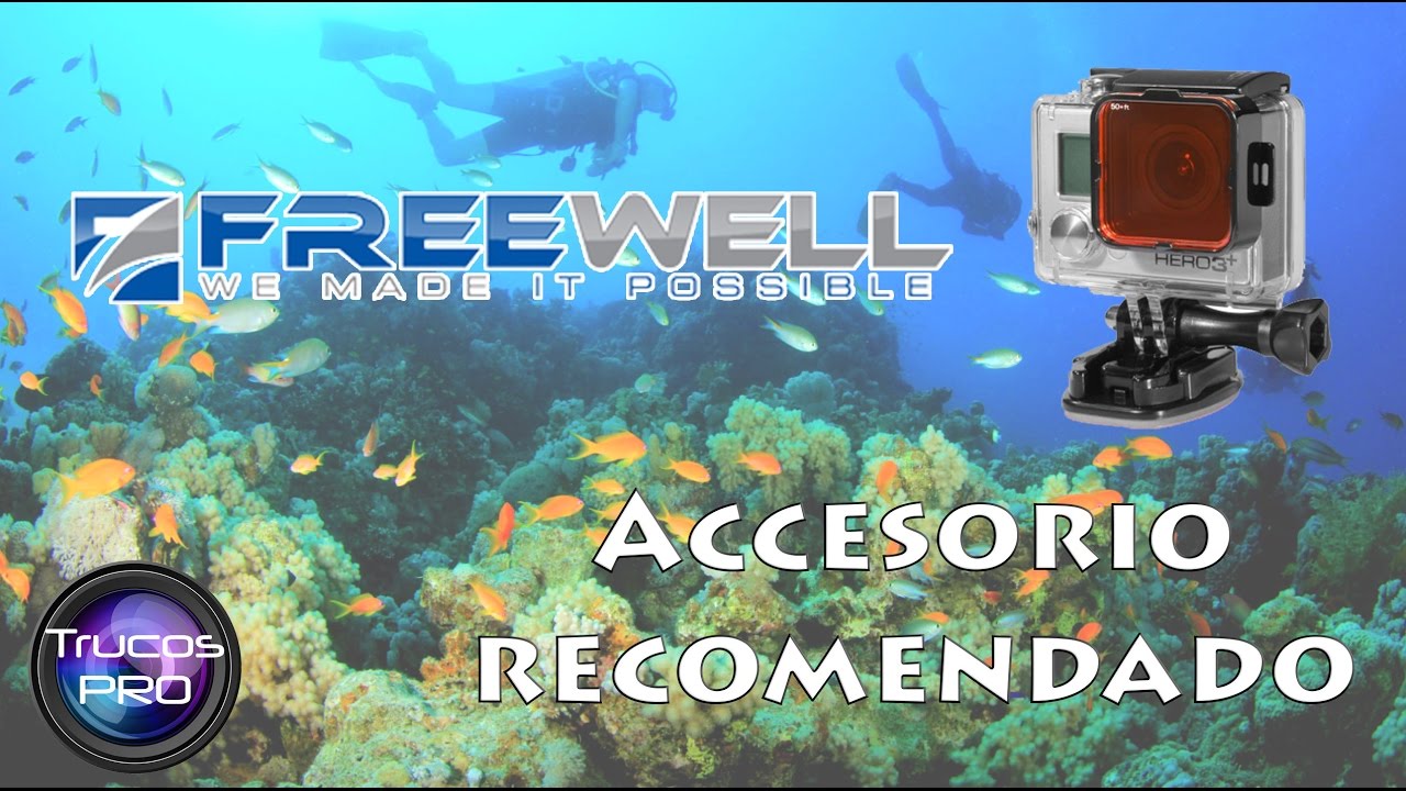 PACK DE FILTROS DE BUCEO de Freewell. Accesorio recomendado