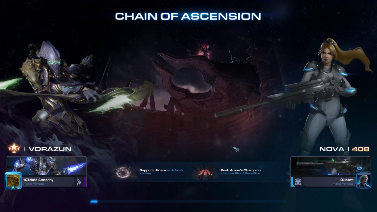 StarCraft 2 Co-Op Chain of Ascension Vorazun (Solo Game)