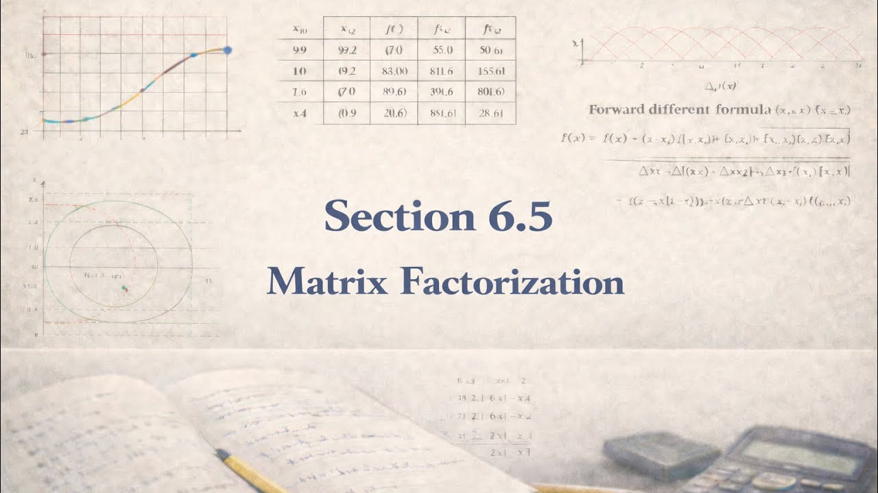 Section6.5 Matrix Factorization 