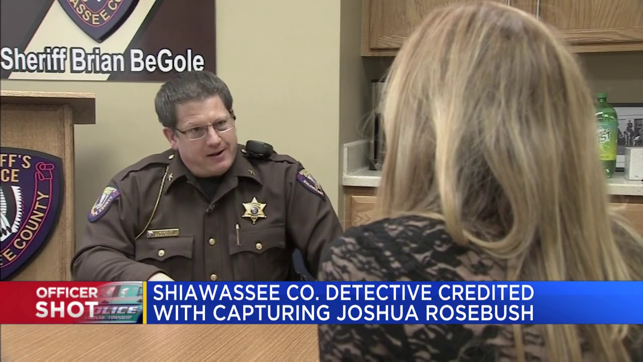 Shiawassee Co. detective credited with capturing Joshua Rosebush