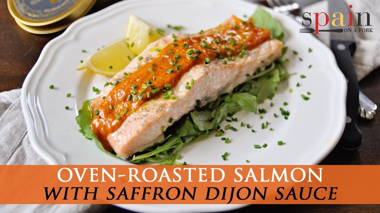 Easy to Make Oven Roasted Salmon Recipe with Golden Saffron