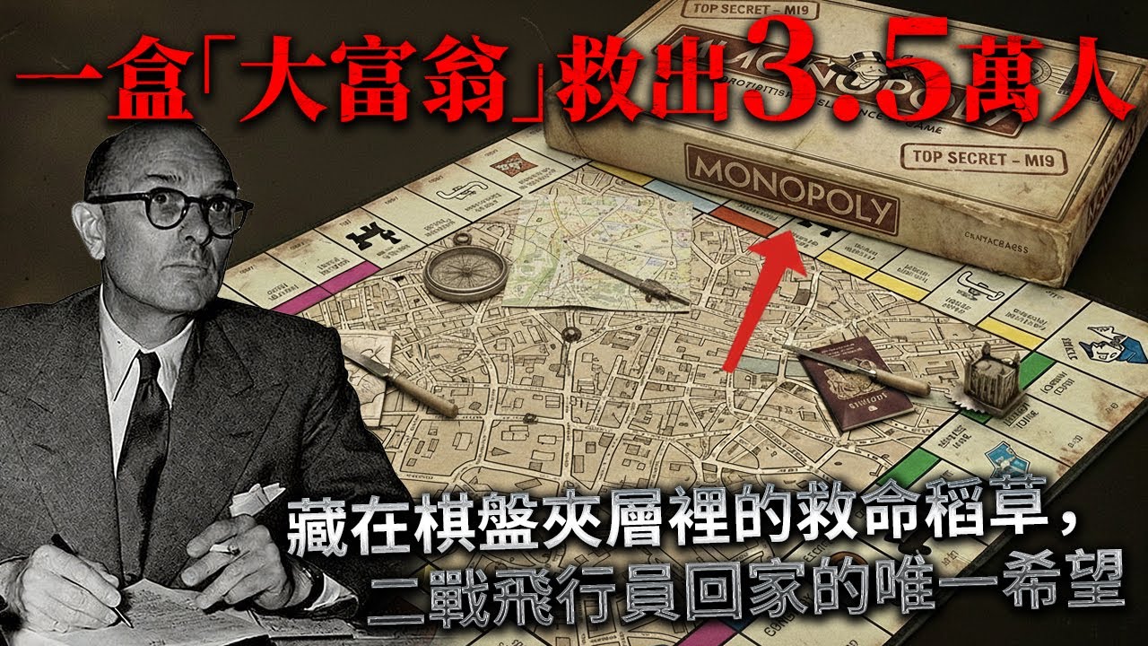 納粹監獄最狂違禁品！一盒「大富翁」救出35000人，MI9最高機密計畫