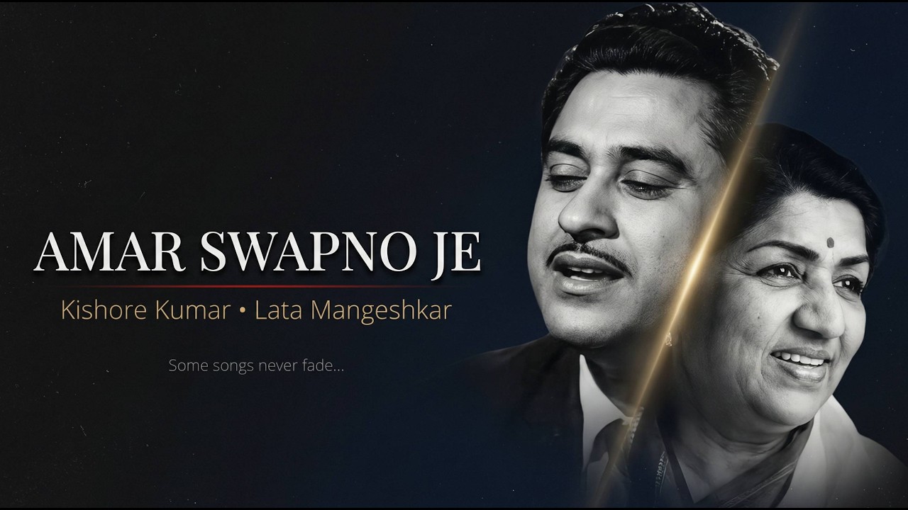 Amar Swapno Je | Kishore Kumar | Lata Mangeshkar | Superhit Bengali Duet | Bengali Film Song