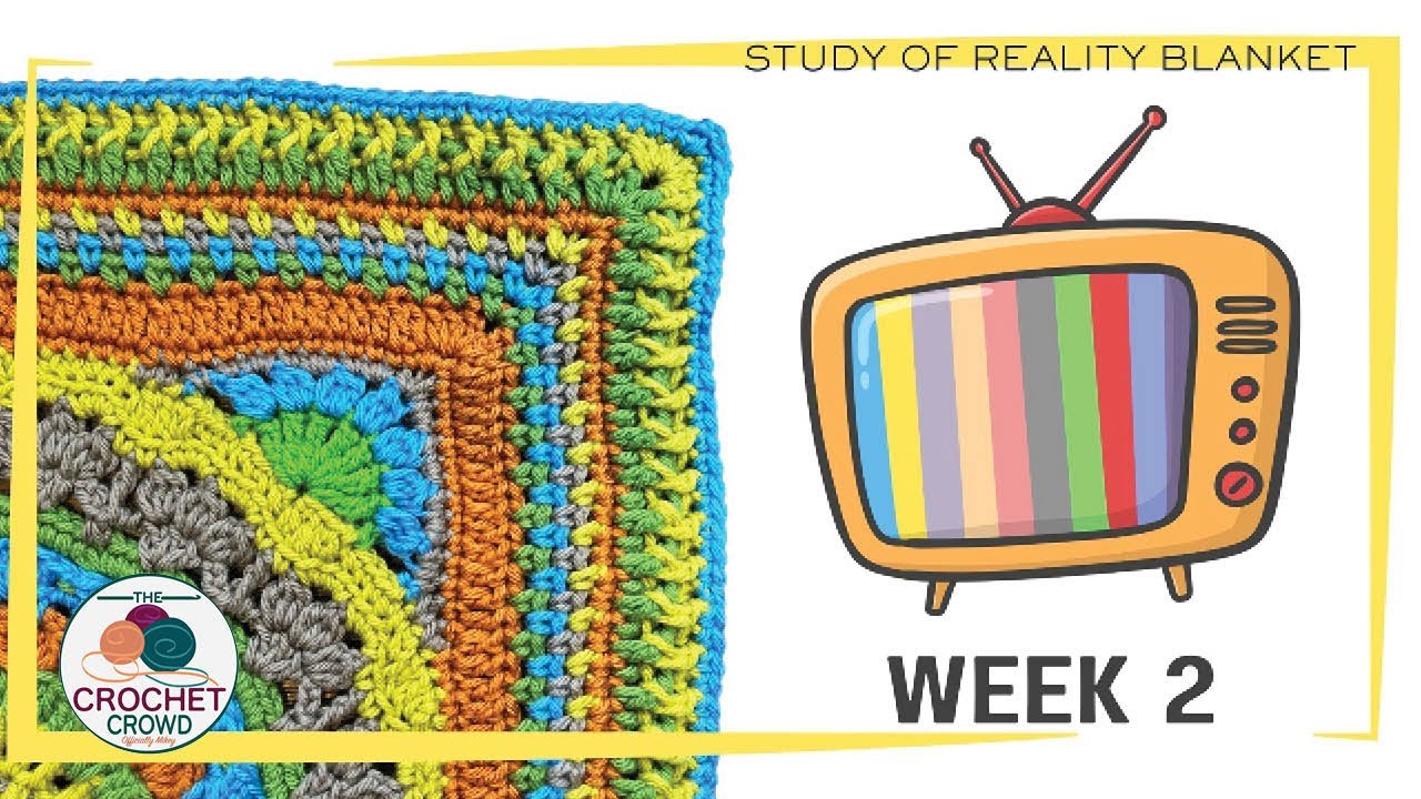 Study of Reality Blanket: WEEK 2 Full Crochet Tutorial