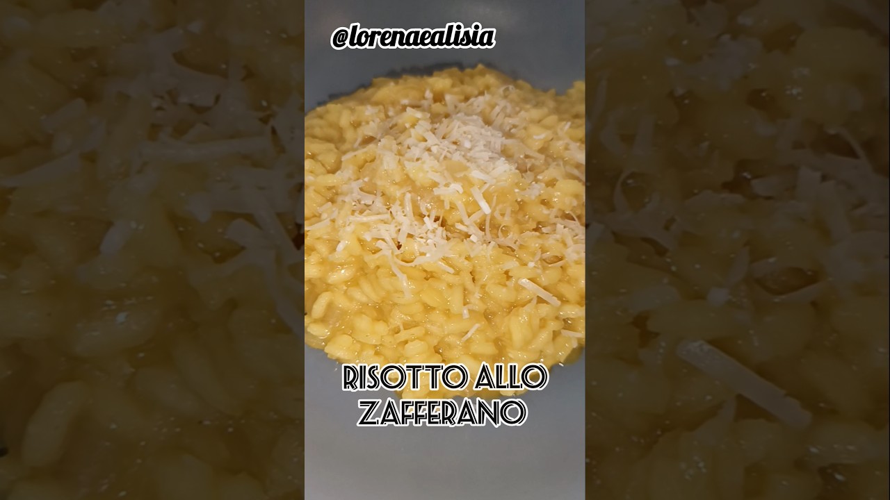 RISOTTO ALLO ZAFFERANO #primipiatti #facileveloce #ricette #risottorecipe