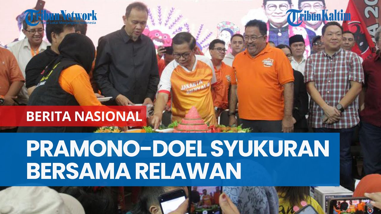 Menangi Pilkada Jakarta, Pramono-Doel Syukuran Jakarta Menyala Bersama Relawan