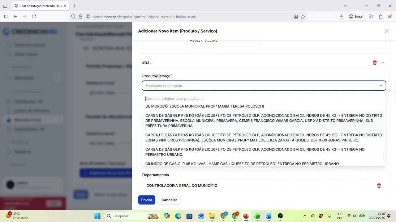 Cotação Gás Sorriso   Ass  Social