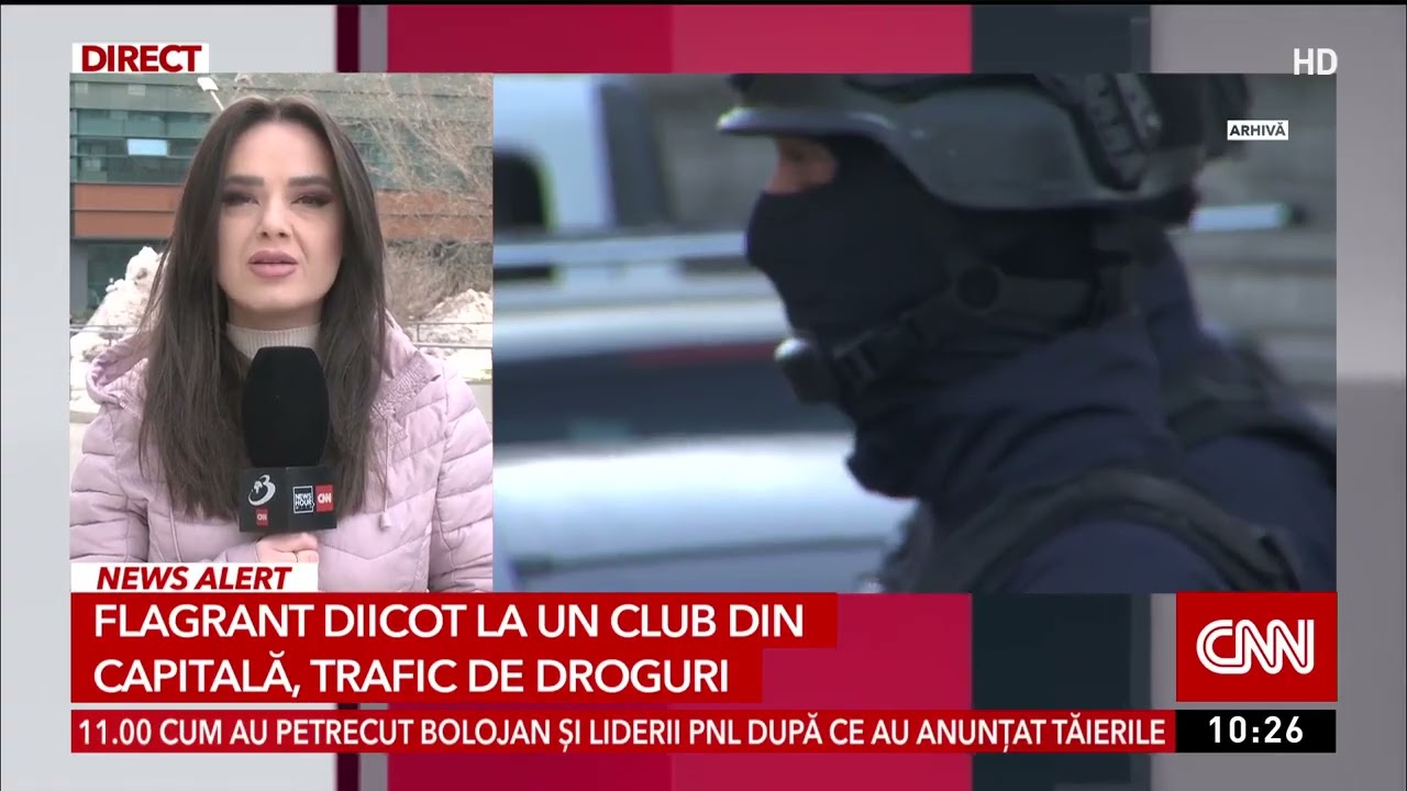 Flagrant DIICOT la un club din Capitală, trafic de droguri