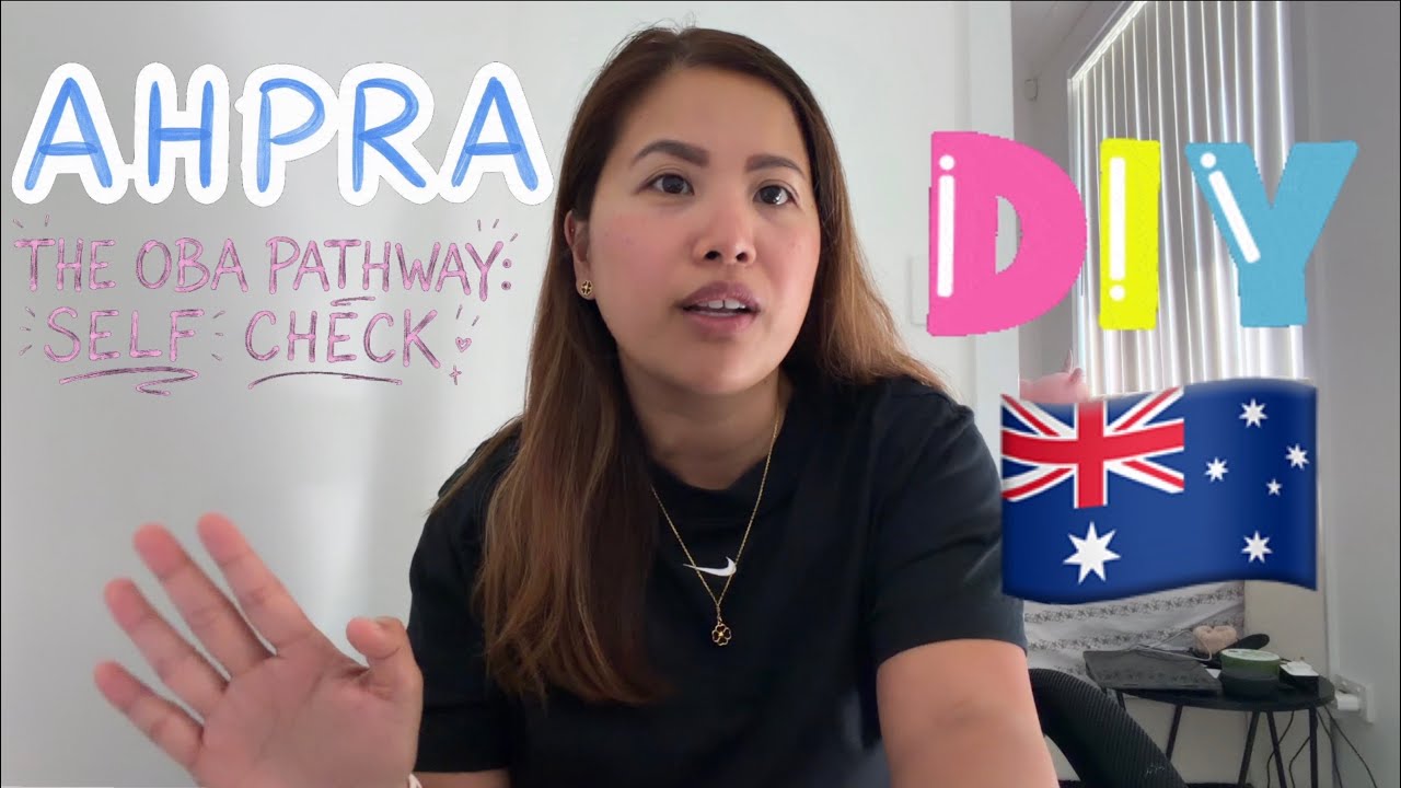 DIY AHPRA OBA PATHWAY: SELF CHECK! 🇦🇺 #Australia #AURN #OBA