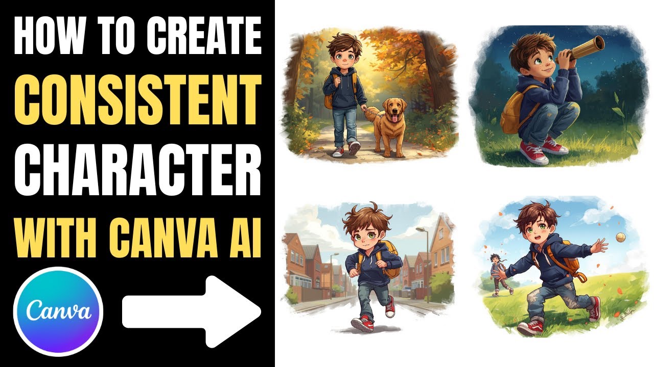 How to make consistent character with Canva AI | QUICK Tutorial!