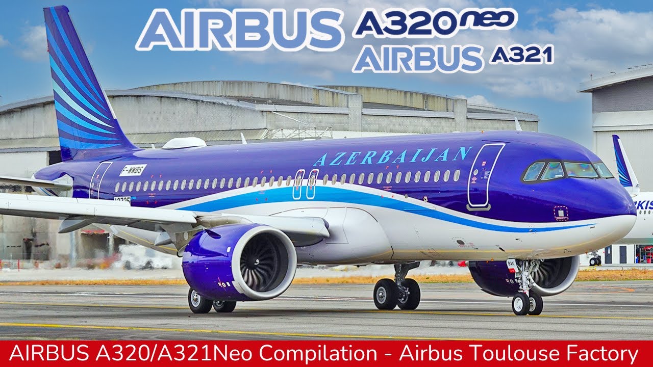 AIRBUS A320NEO & A321Neo Compilation, Airbus Toulouse Factory & Flight test (2025)