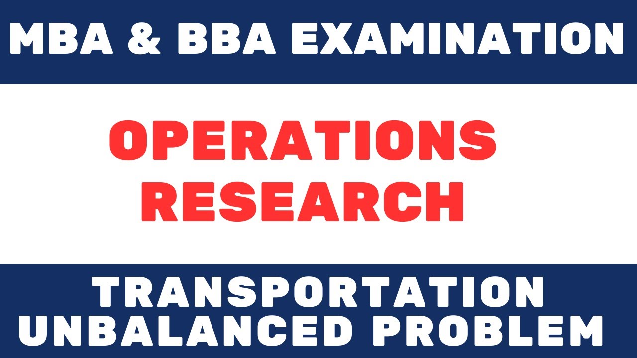 Unbalanced problem | Degeneracy | Transportation Problem | VAM in Hindi | OR | VAM Concept | Dummy |