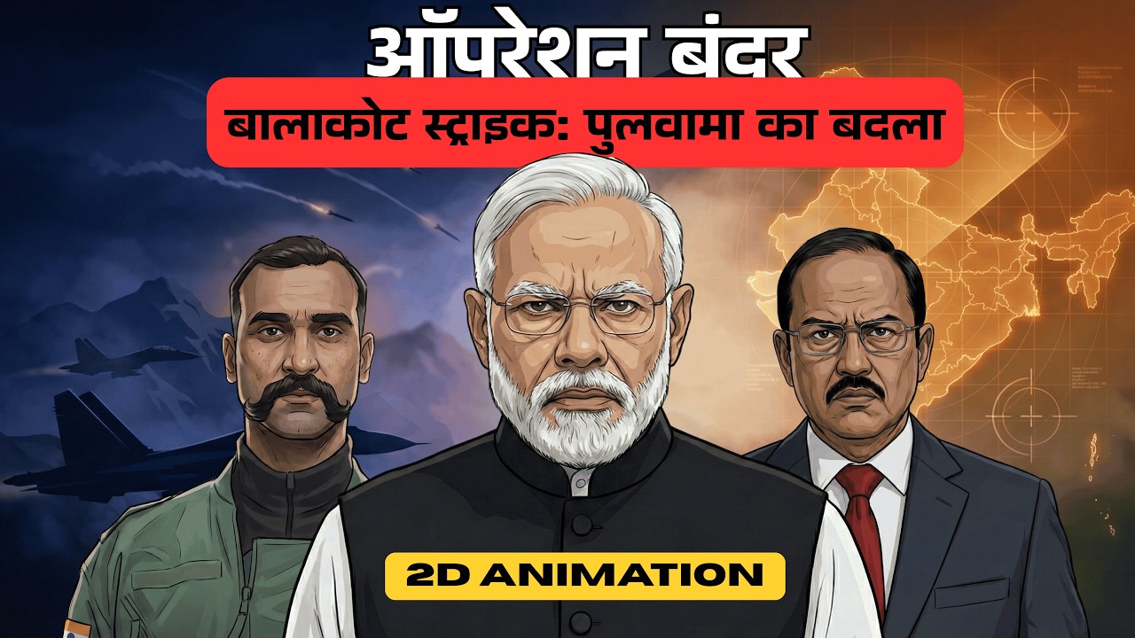 Balakot Air Strike Explained | Operation Bandar Full Story | 2D Animation