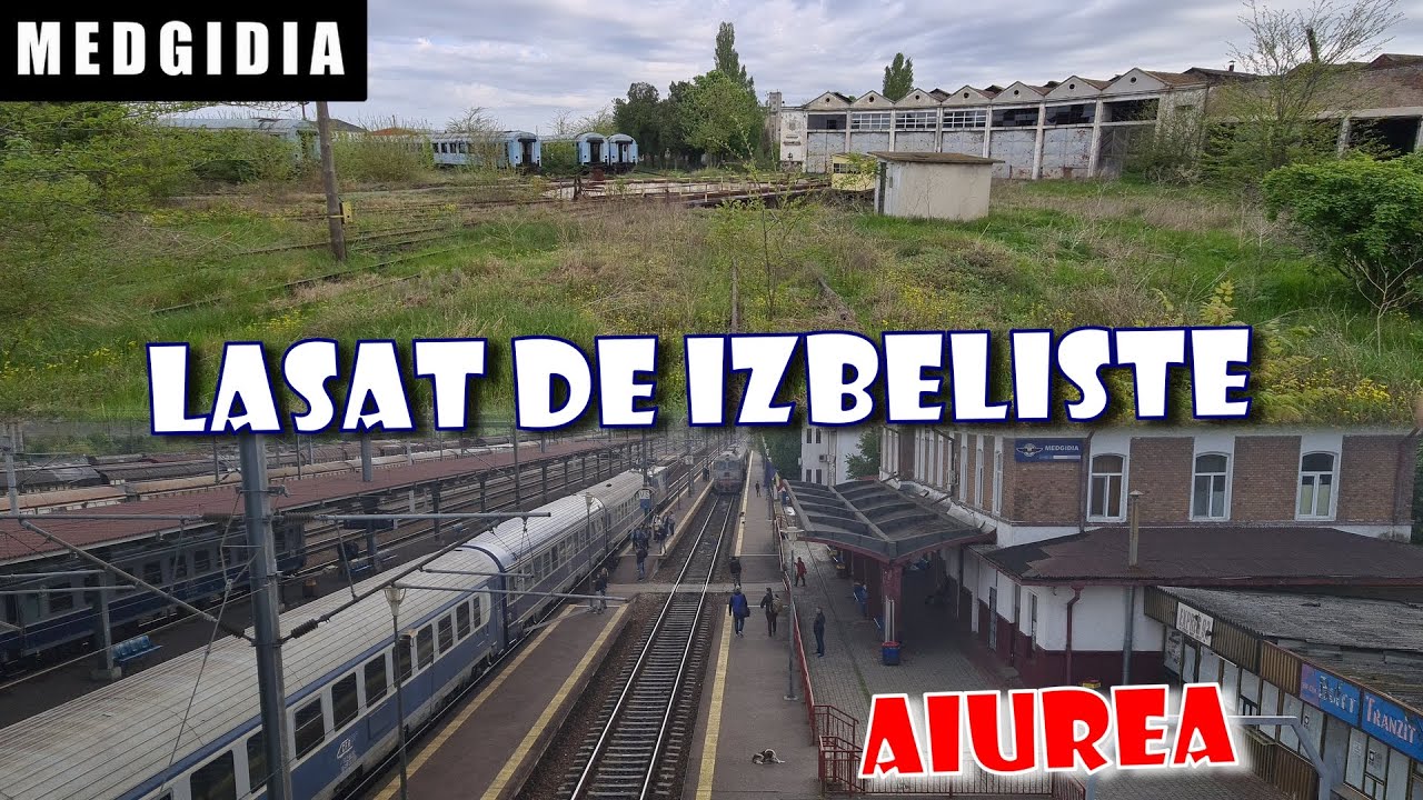 Medgidia - Asa arata o gara cu o parte modernizata si alta parasita