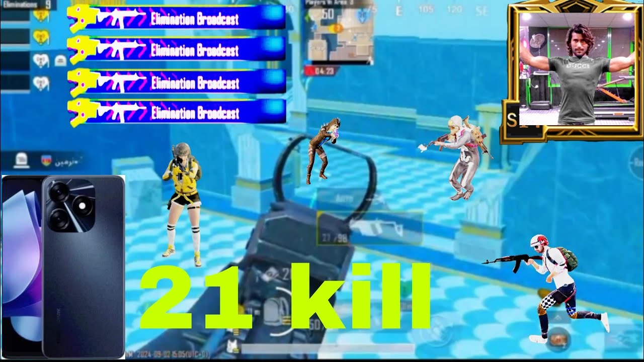 TECNO Spark 10 Pro PUBG Test 5 FINGERS HANDCAM GYRO