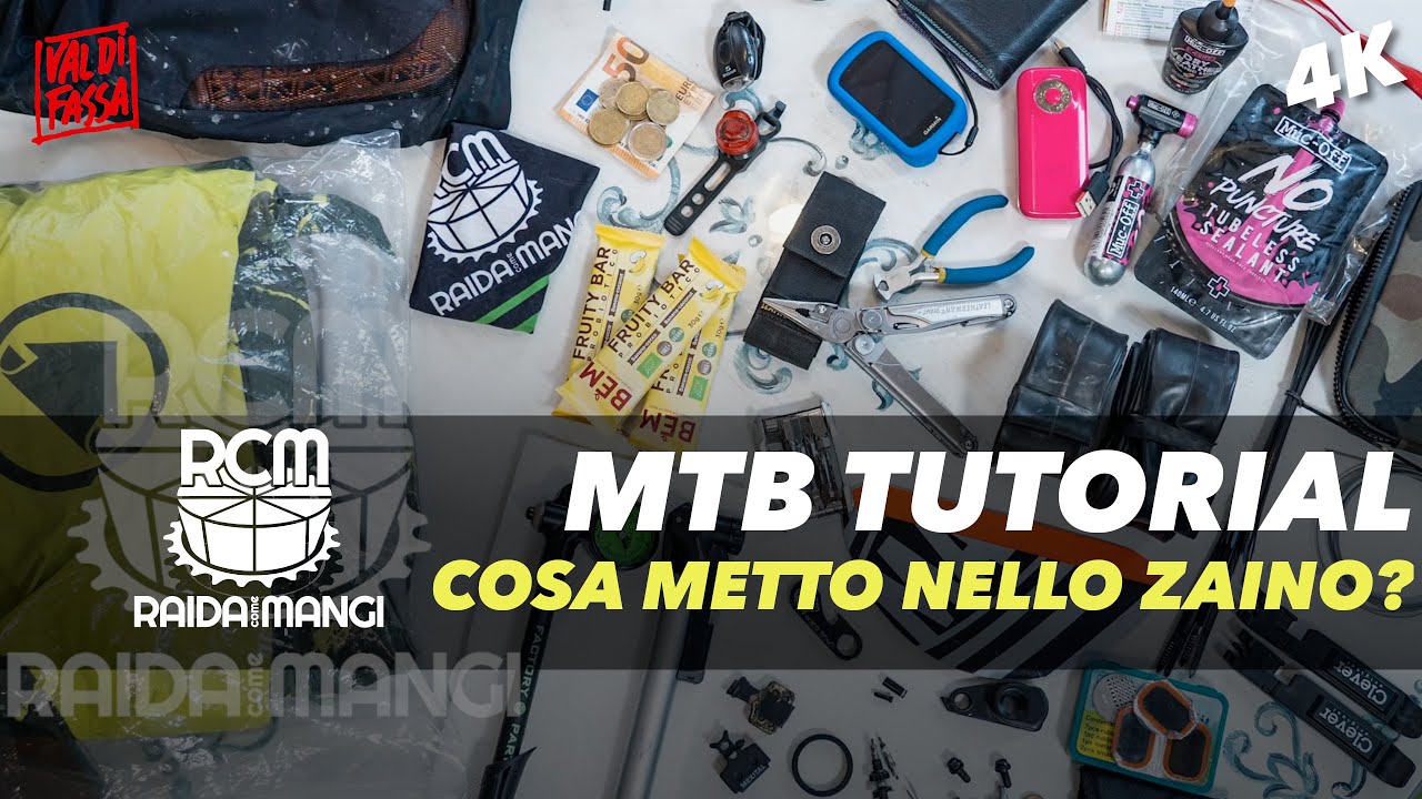 MTB TUTORIAL: Cosa mettere nello zaino?