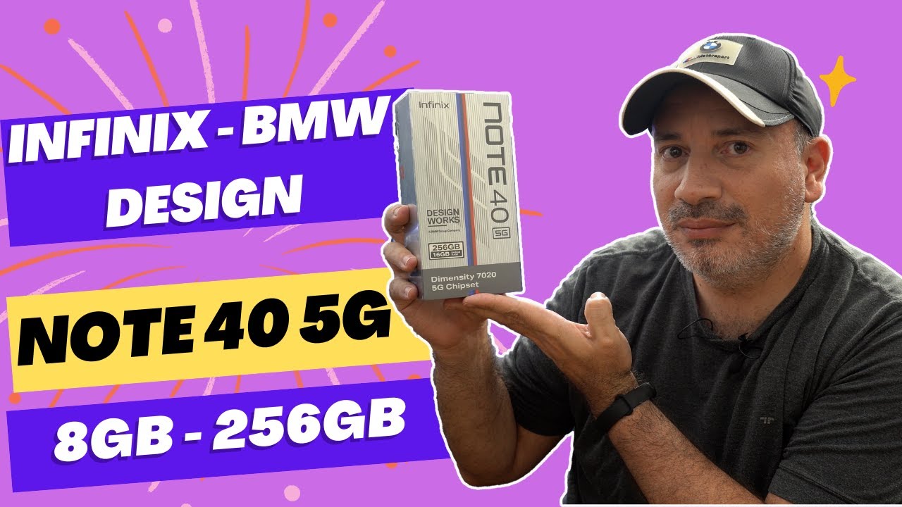 Celular Gamer Infinix Note 40 5G  version BMW Unboxing y Review en español