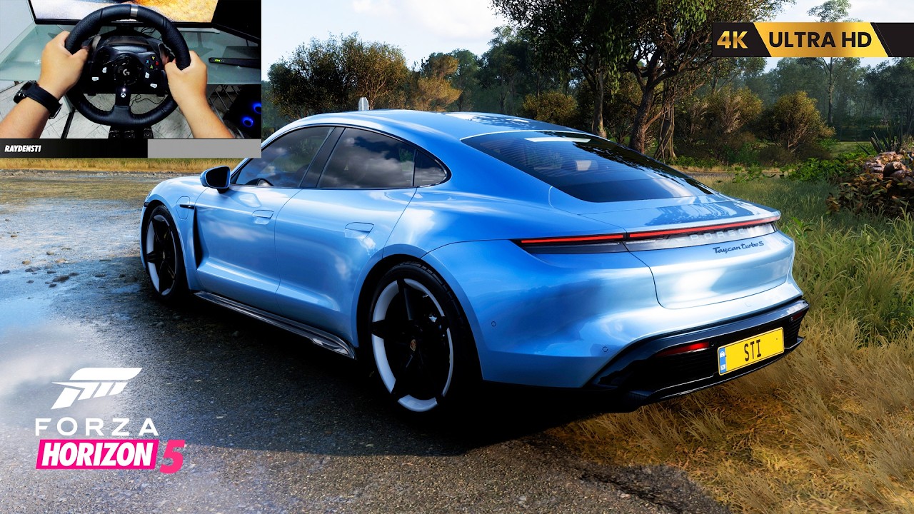 Porsche Taycan Turbo S STOCK vs FULL BUILD 😳 INSANE Upgrade in Forza Horizon 5 | 4K Ultra HD