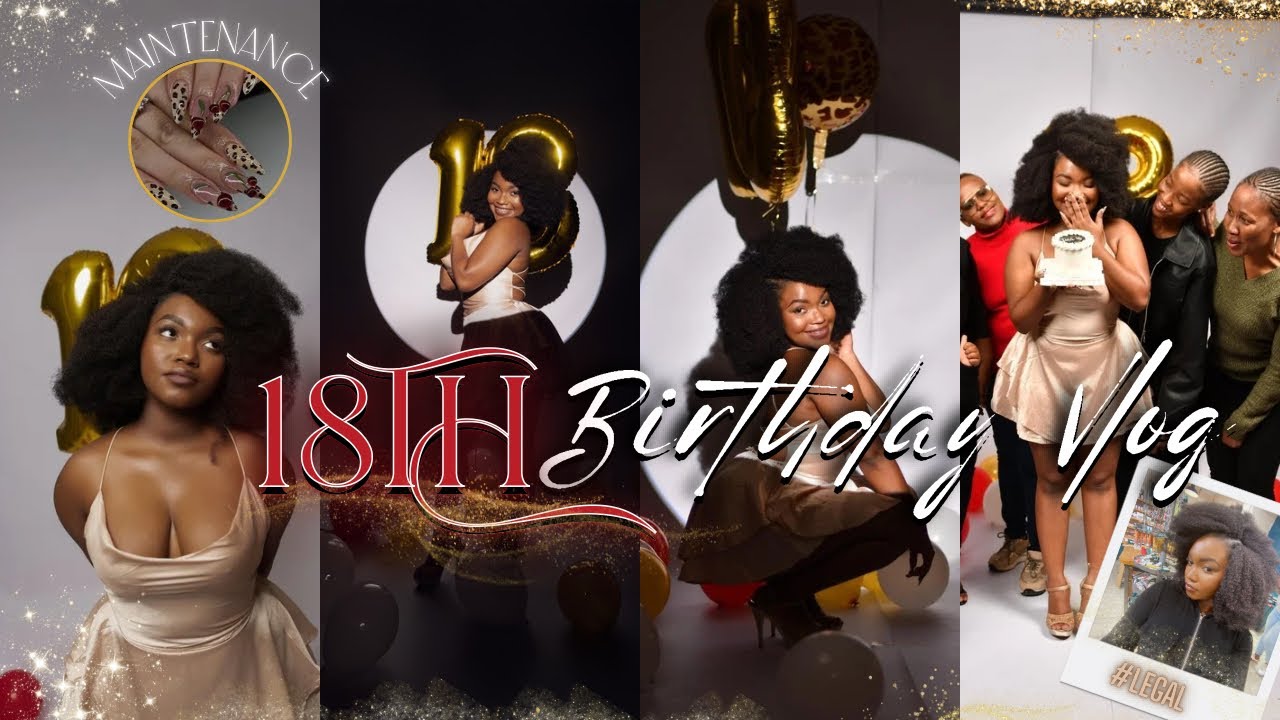 18th BIRTHDAY VLOG pt1 ✨: Maintenance, Photoshoot , Nails , Shopping , Makeup + more