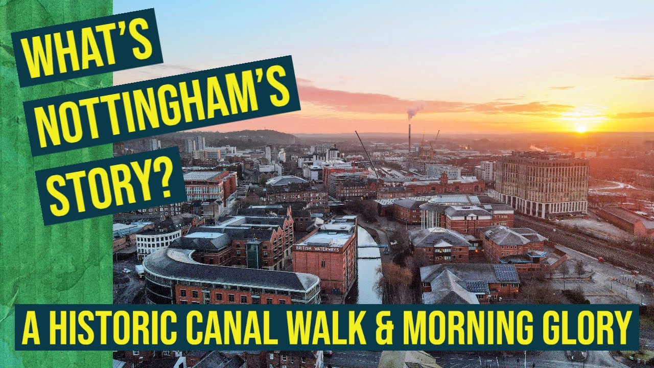 A glorious Sunrise Walk through Historic Nottingham by Canal