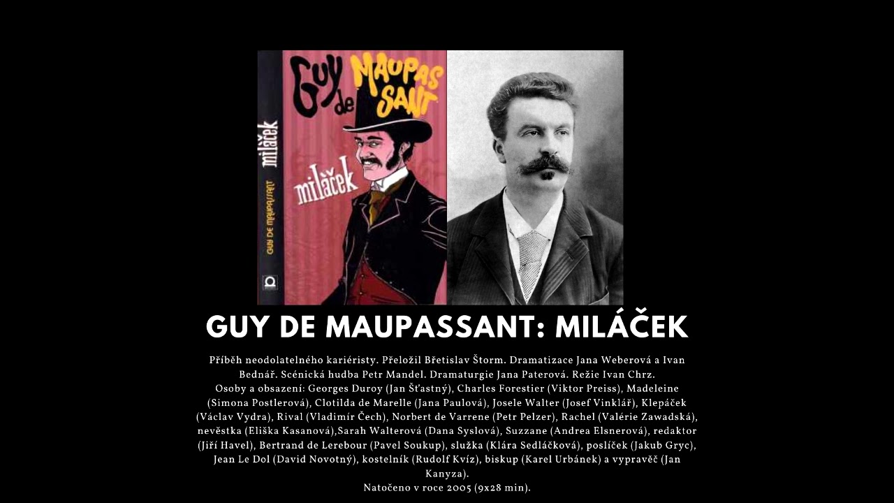 Guy de Maupassant: Miláček - audio kniha - mluvené slovo