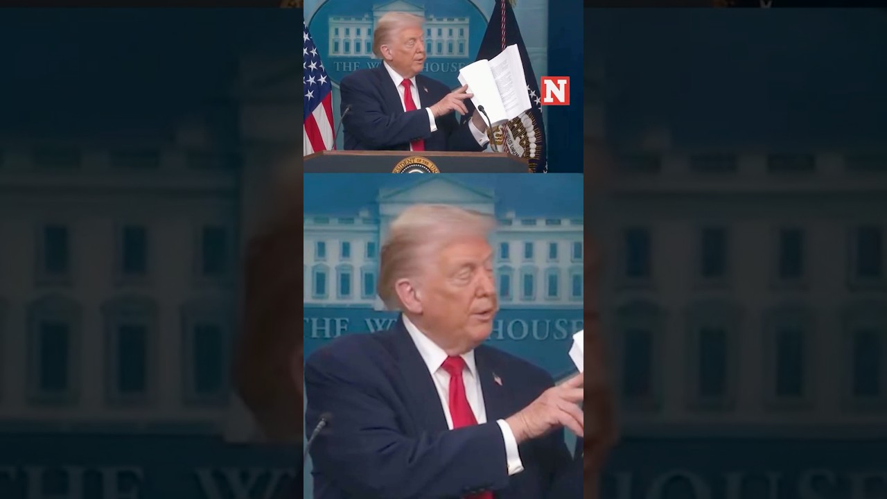 Trump Throws Book Of 'Accomplishments' On Floor