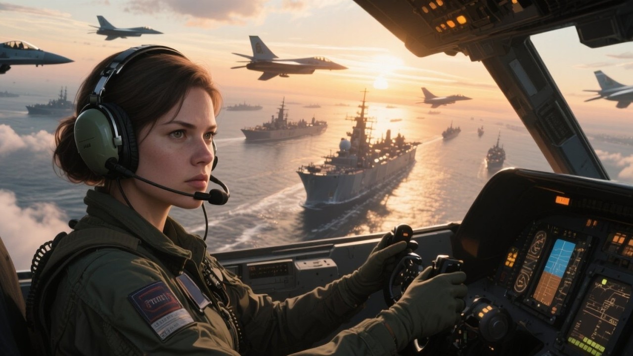 Jets Intercepted Her Above the Fleet — Then Froze Hearing Her Voice on the Comms |Emotional Stories.