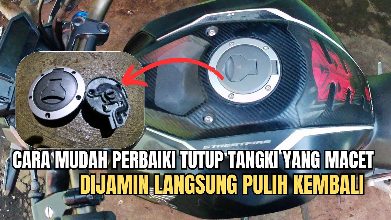 CARA PERBAIKI TUTUP TANGKI HONDA CB150R MACET❓ANTI GAGAL DAN AWET ‼️
