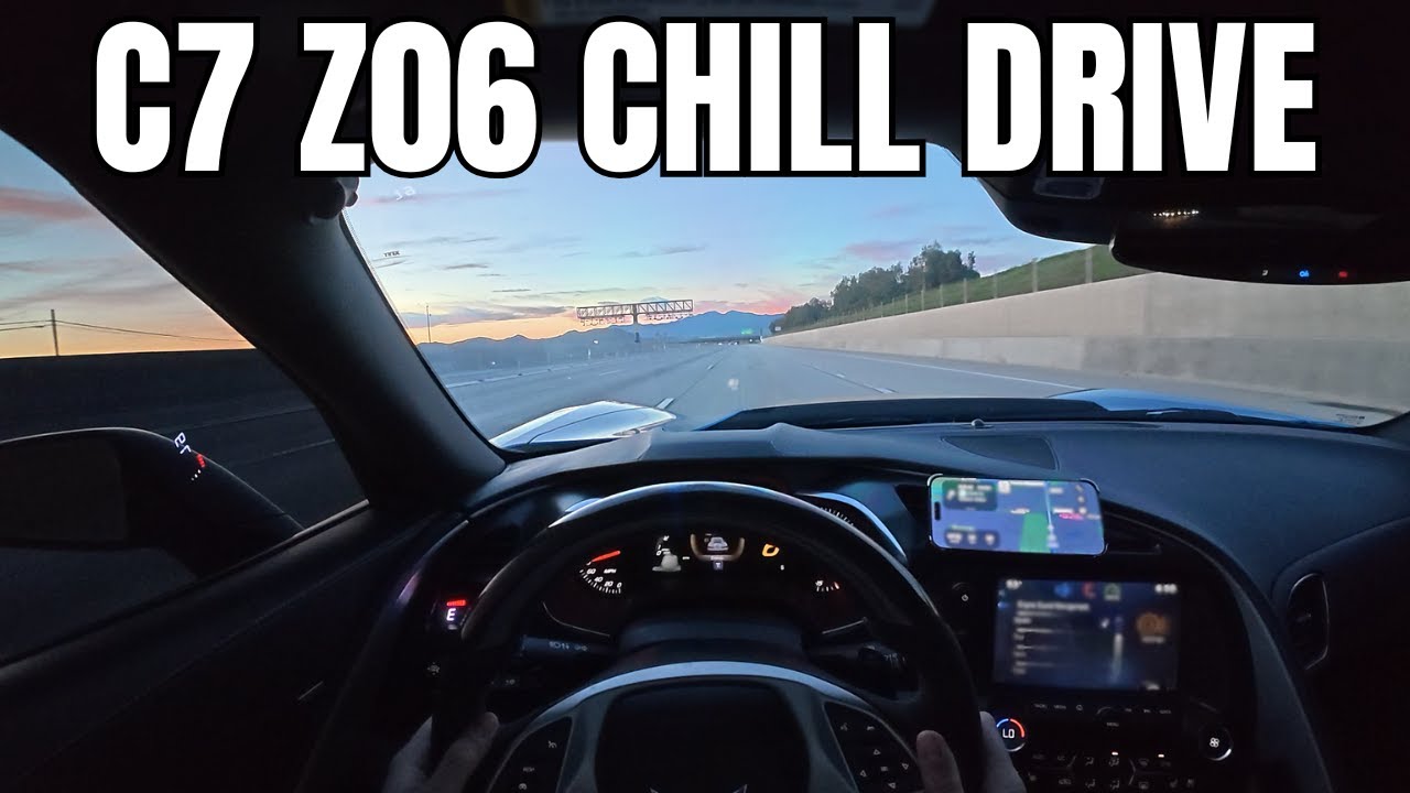 C7 Z06 Chill Drive | Relaxing POV Freeway Cruise