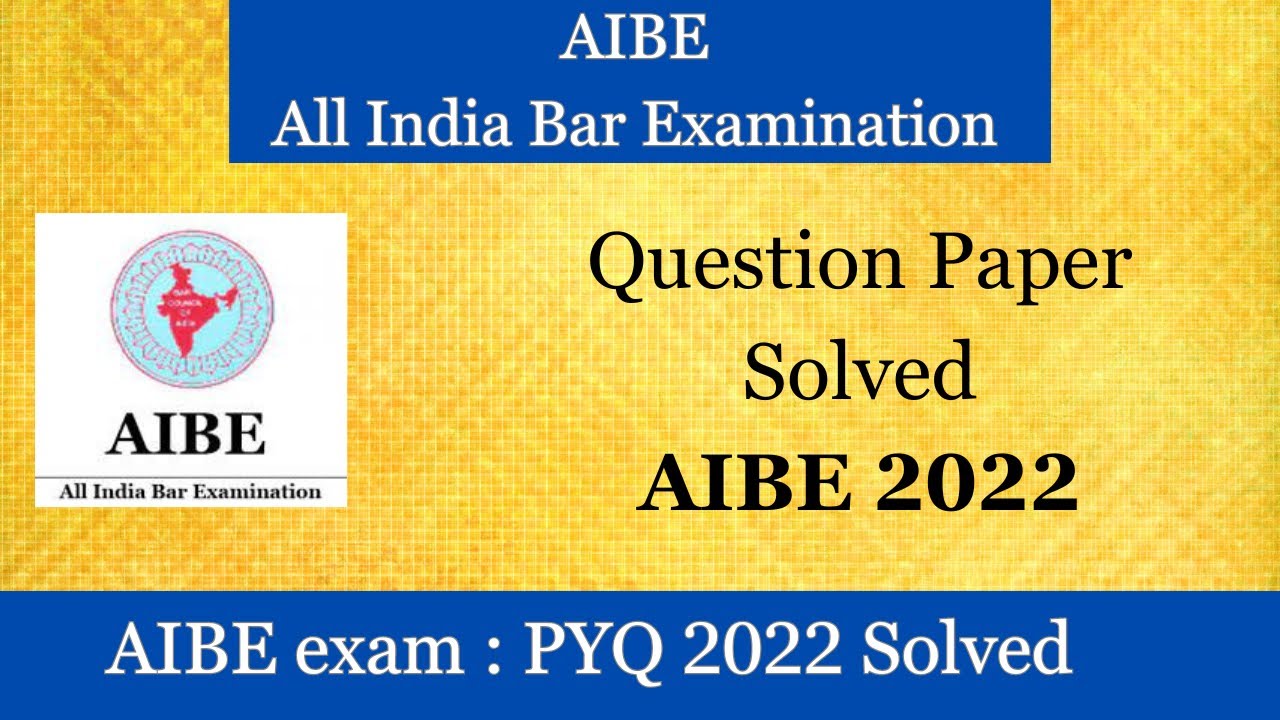 AIBE XVI Question Paper Discussion 2022 | AIBE 2022 | Tryst with Law