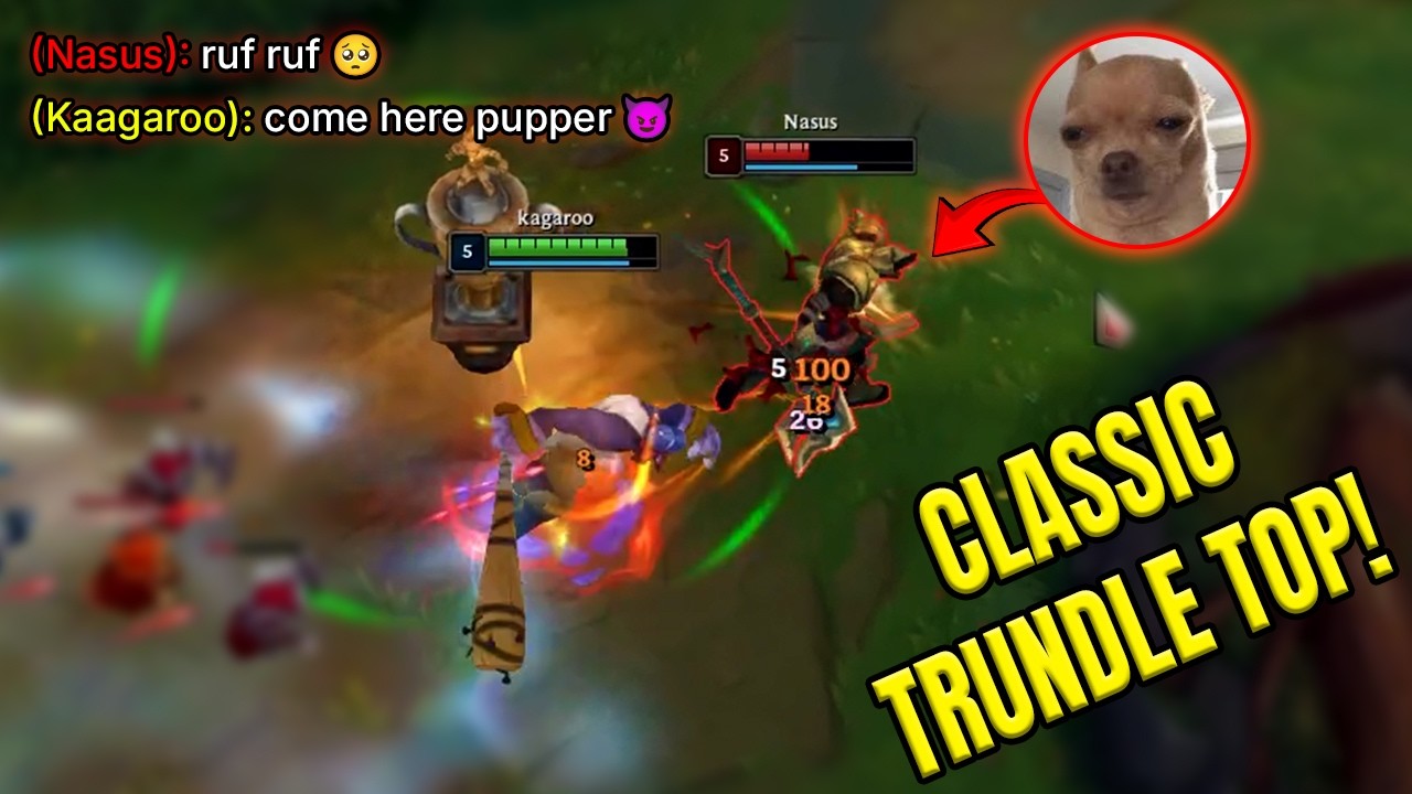 GOING UP AGAINST THE DAWG (I made him my puppy 🐶) - Trundle vs. Nasus