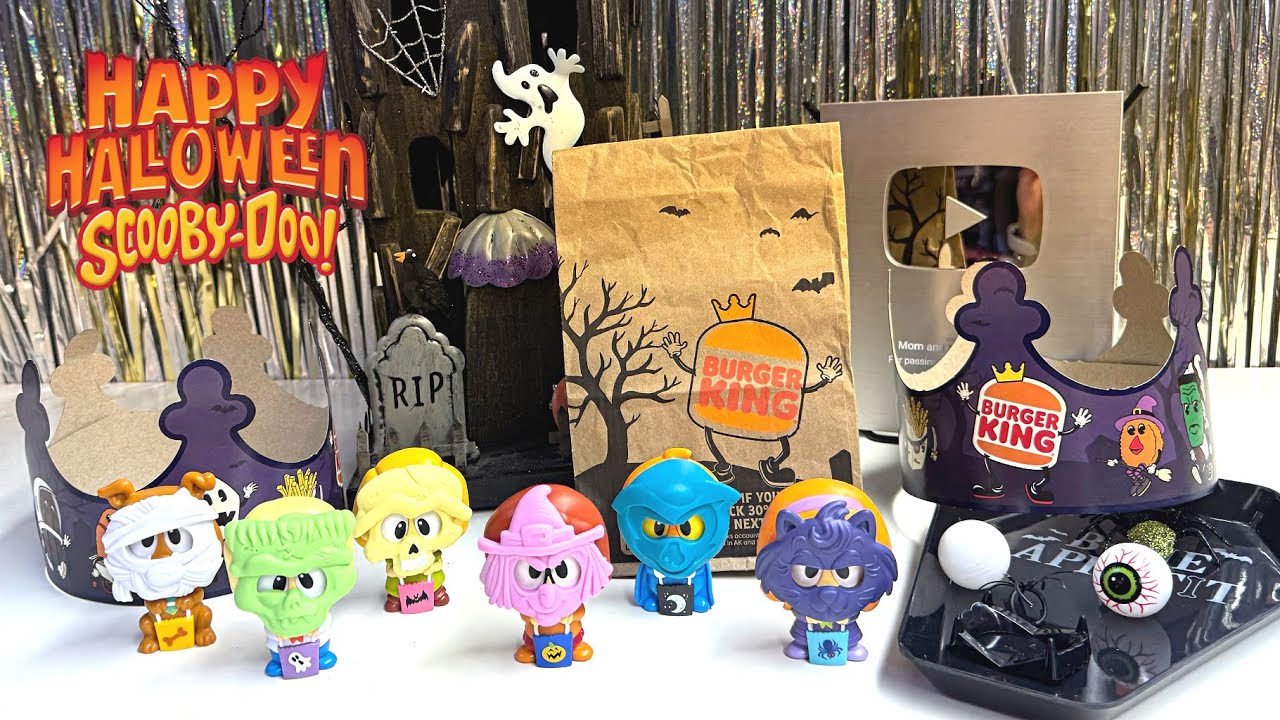 Скуби-Ду и Burger King на Хэллоуин! 🎃Коллекция! Все 6 коллекционных фигурок!🍔👑