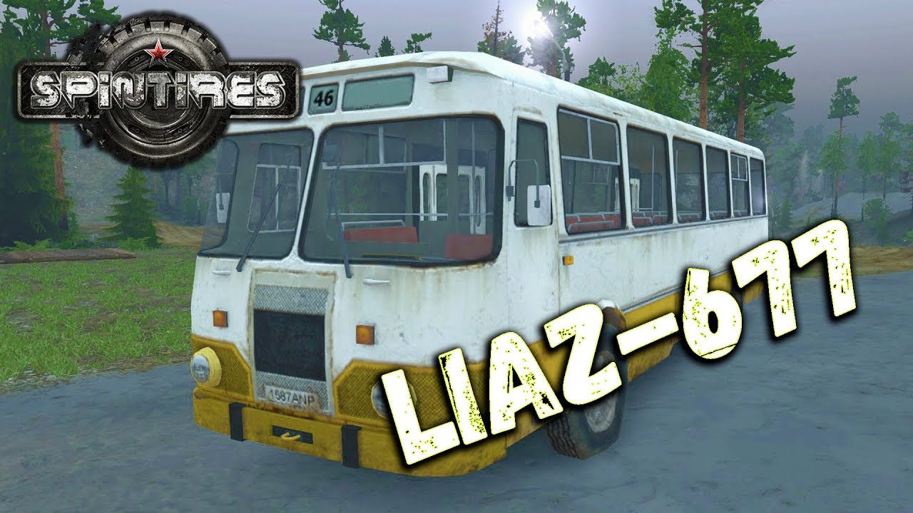Spintires ОБЗОР МОДА [ Liaz-677 ] ЗВУКОВАЯ КОРОБКА