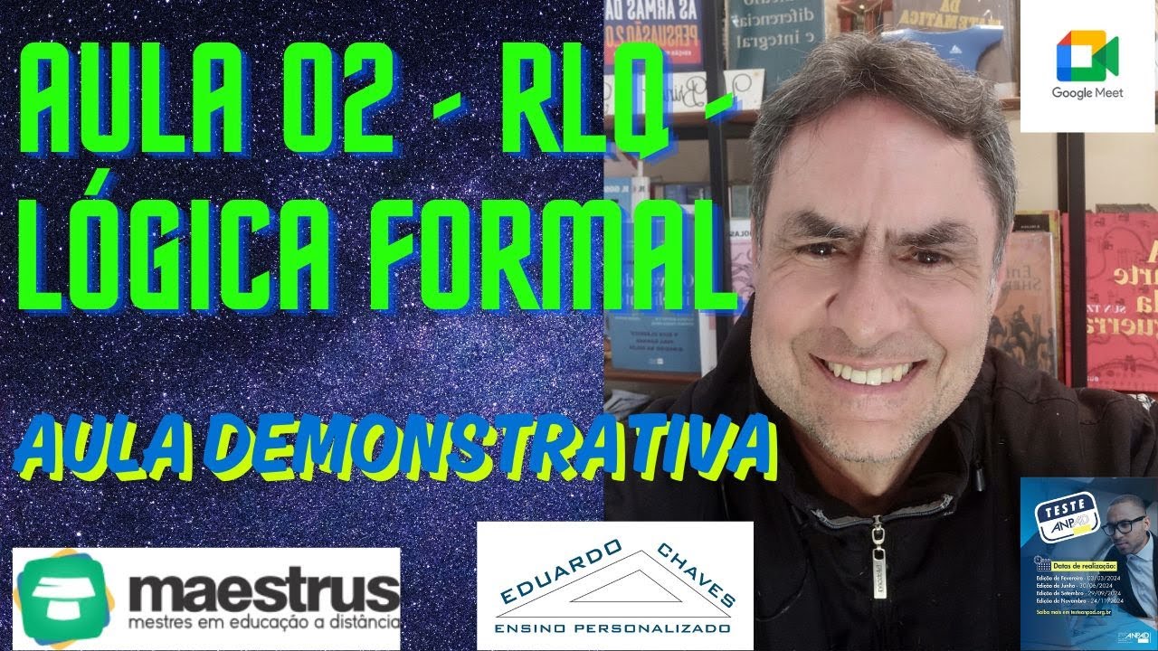 Teste Anpad e IA- Curso Eduardo Chaves - Aula 02 L&oacute;gica e Conjuntos 