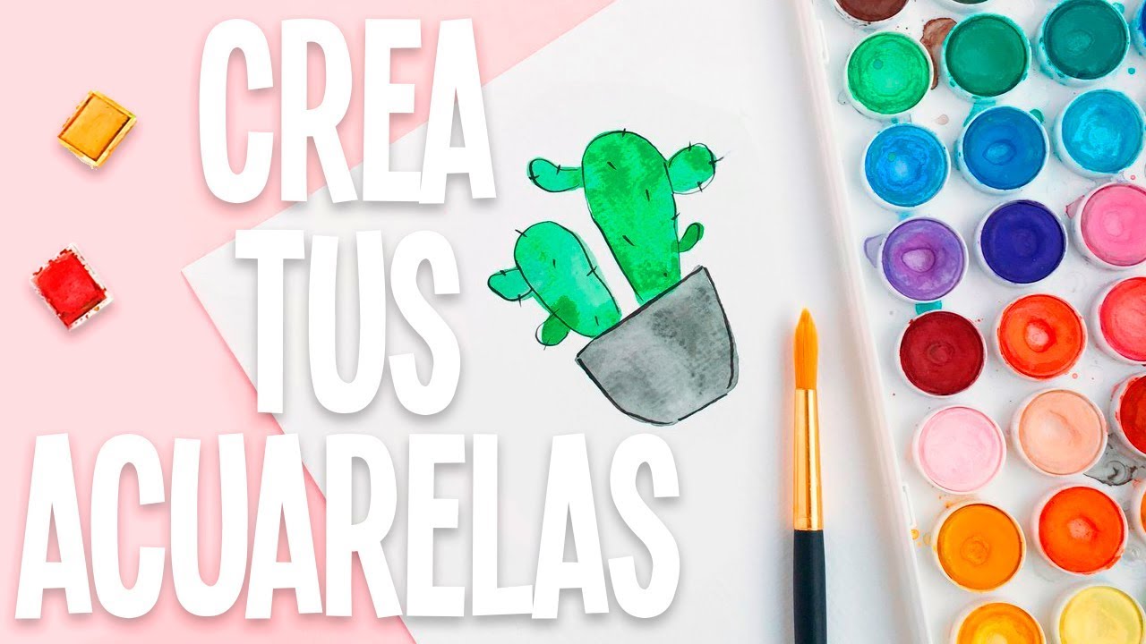 CREA TUS PROPIAS ACUARELAS EN CASA! FACILES - Tutoriales Belen