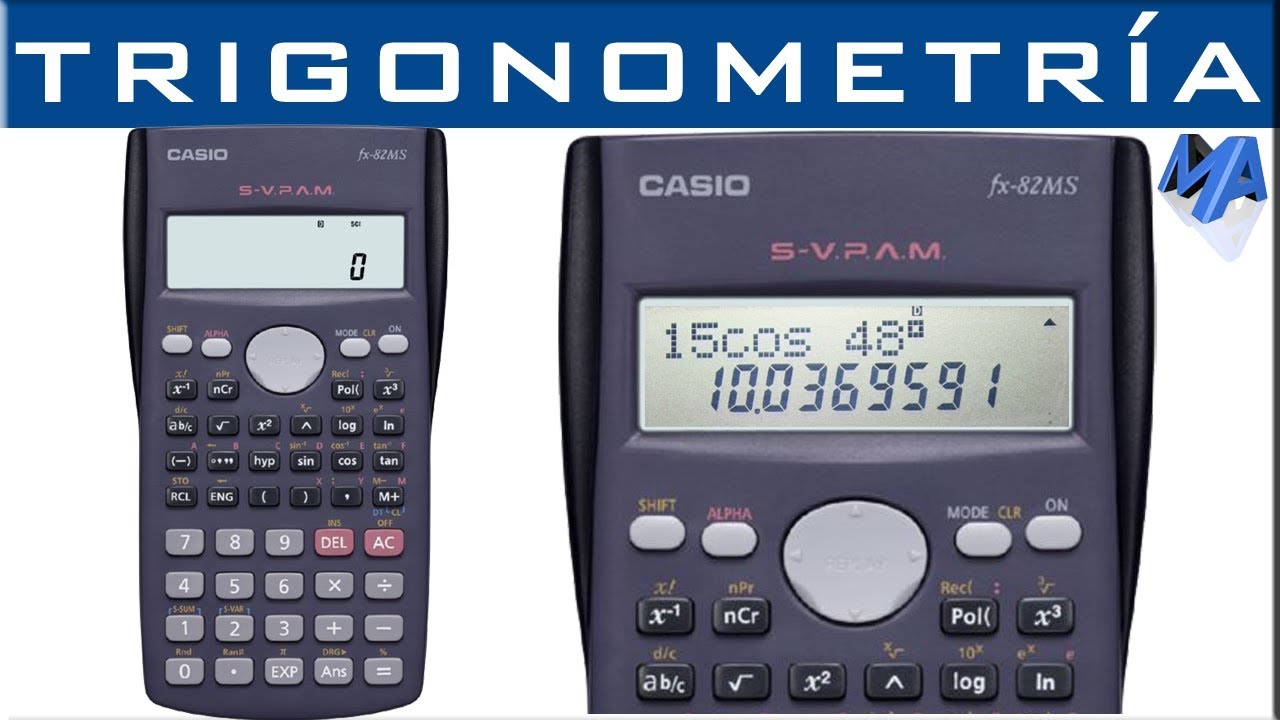 Trigonometría uso correcto de la calculadora | Fx 82, 95, 570 MS y similares